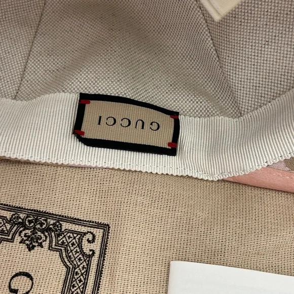 Women’s Gucci jumbo GG canvas, baseball hat in beige and pink size XL Italy - Picture 8 of 10